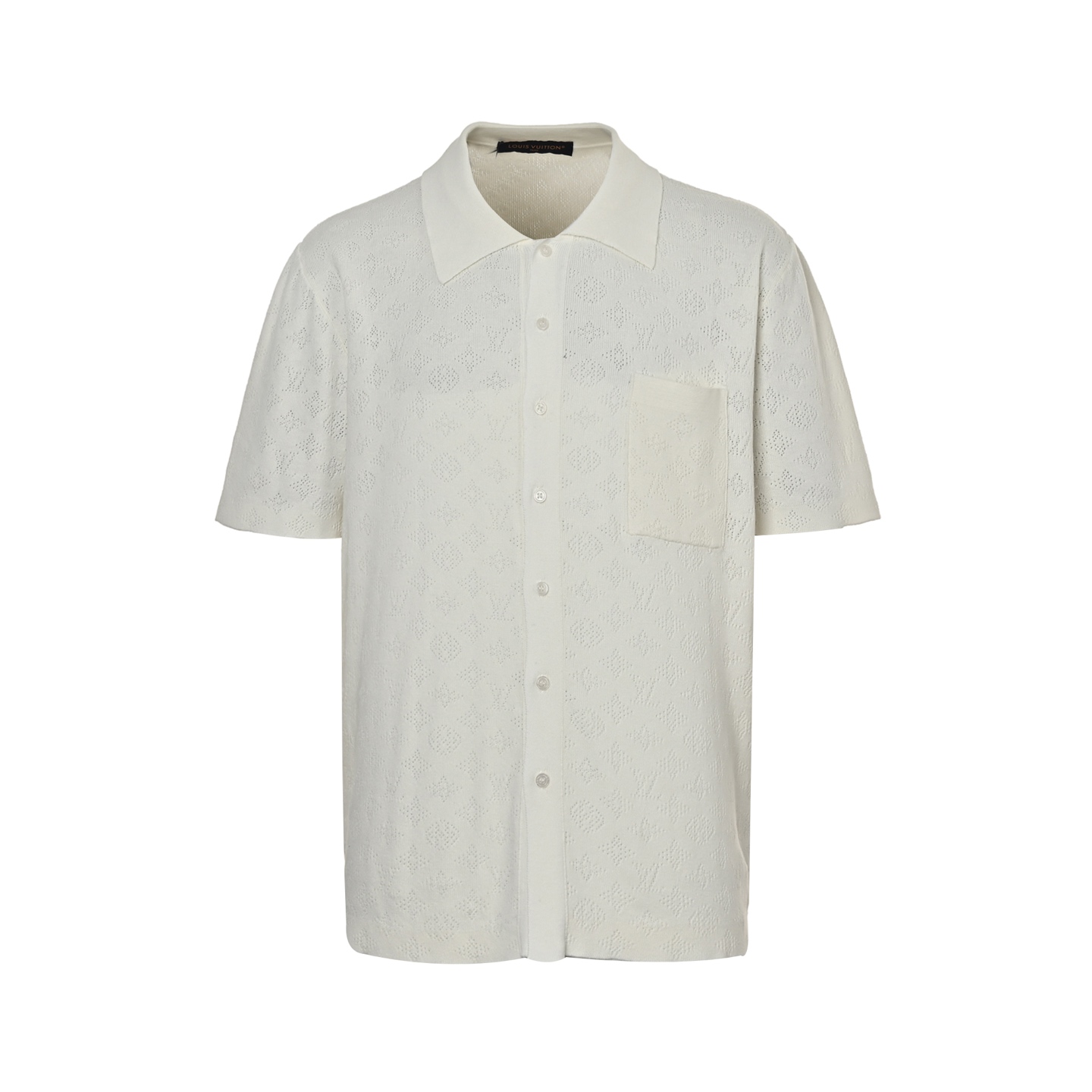 Louis Vuitton 24ss hollow monogram knitted short-sleeved cardigan