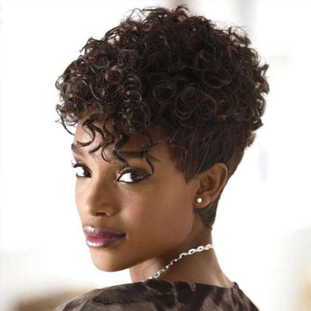Luna 034 Ⅱ Women Short Curly Wig Texture-Rich for African American
