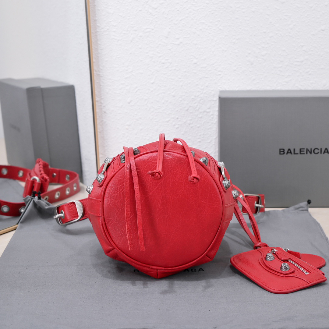 Balenciaga Lecagole Bucket Motorcycle Bag