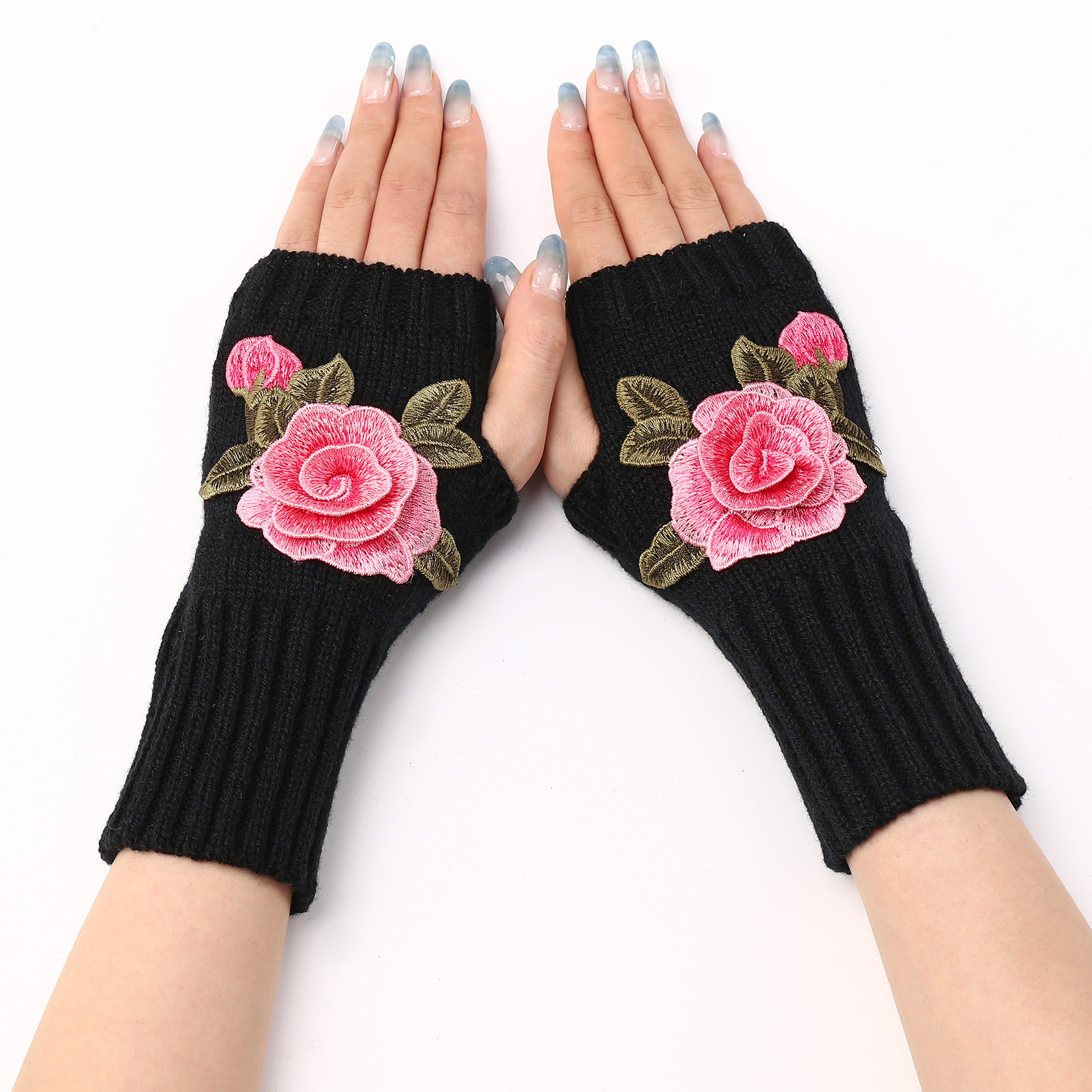 🎄Early Christmas Sale 49% OFF🌸Vintage Floral Embroidered Knitted Gloves✨Buy 3 Get 10% OFF & Free Shipping
