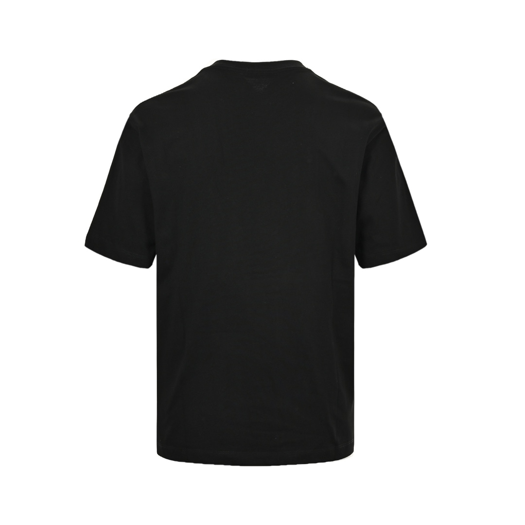 Balenciaga 24ss mottled distressed letter logo short sleeves