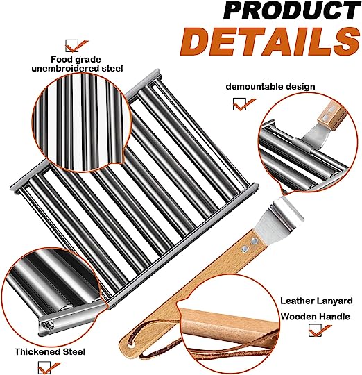 (🔥Last Day Promotion-SAVE 50% OFF)Stainless Steel Sausage Hot Dog Roller Rack-BUY 2 GET 10% OFF AND FREE SHIPPING