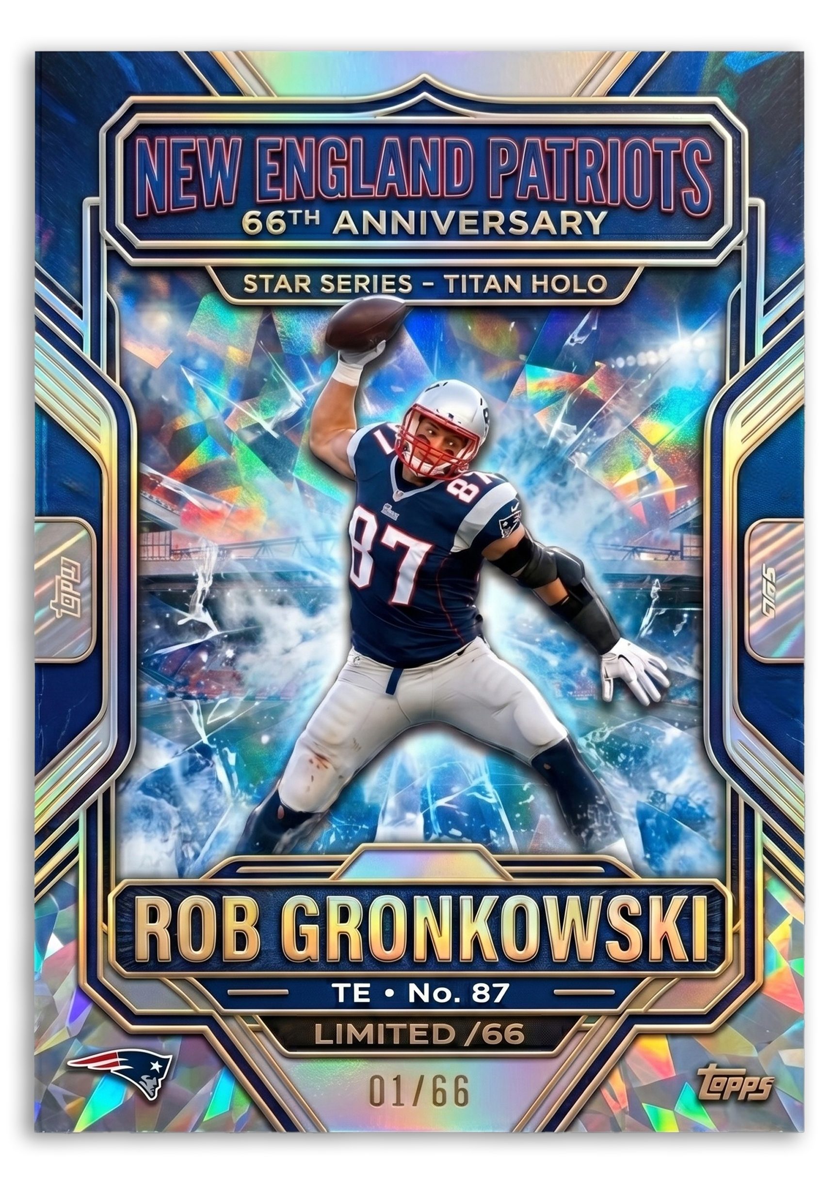 New England Patriots 66th Anniversary Cards 🏈🔥