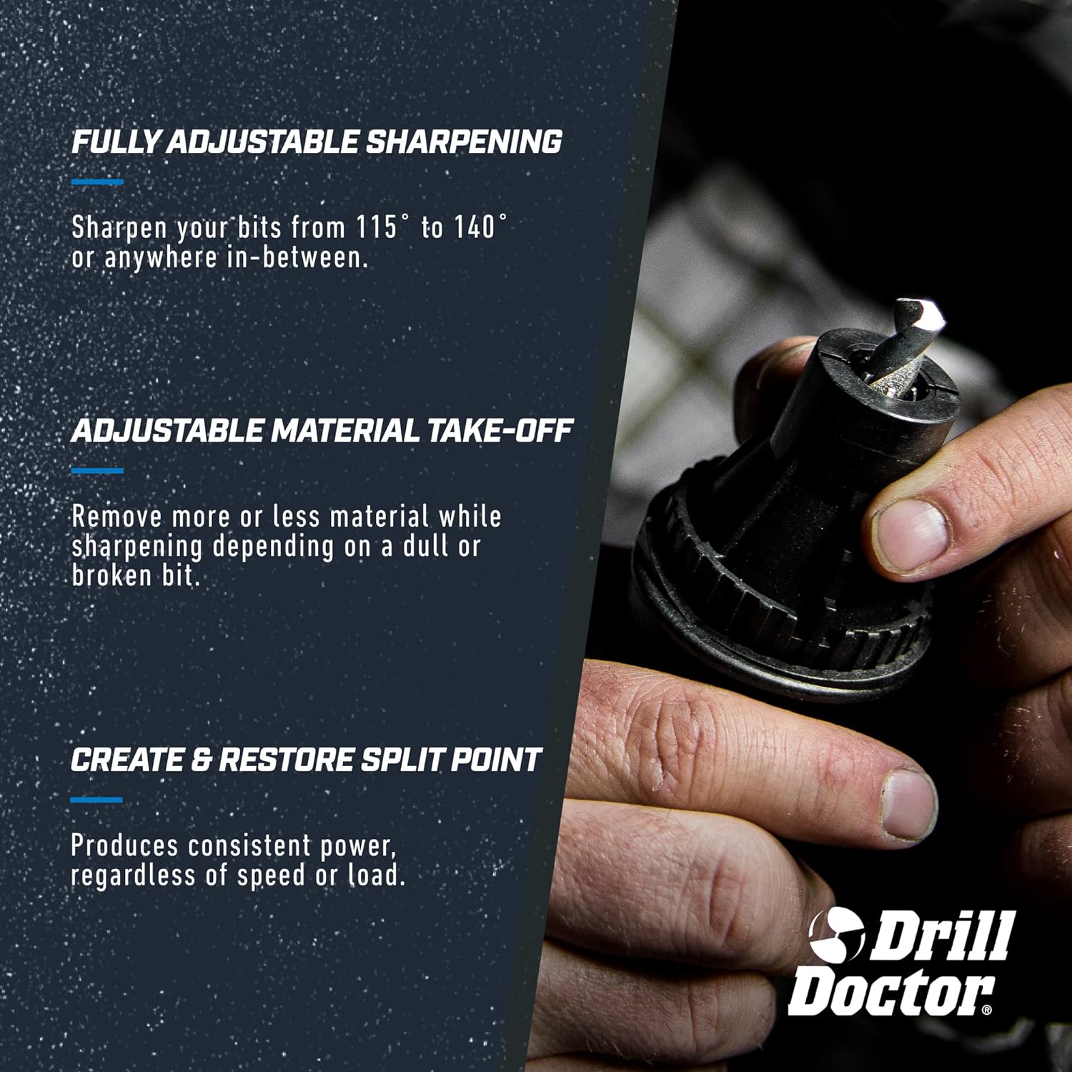 Drill Doctor Drill Bit Sharpener for High-Speed Steel