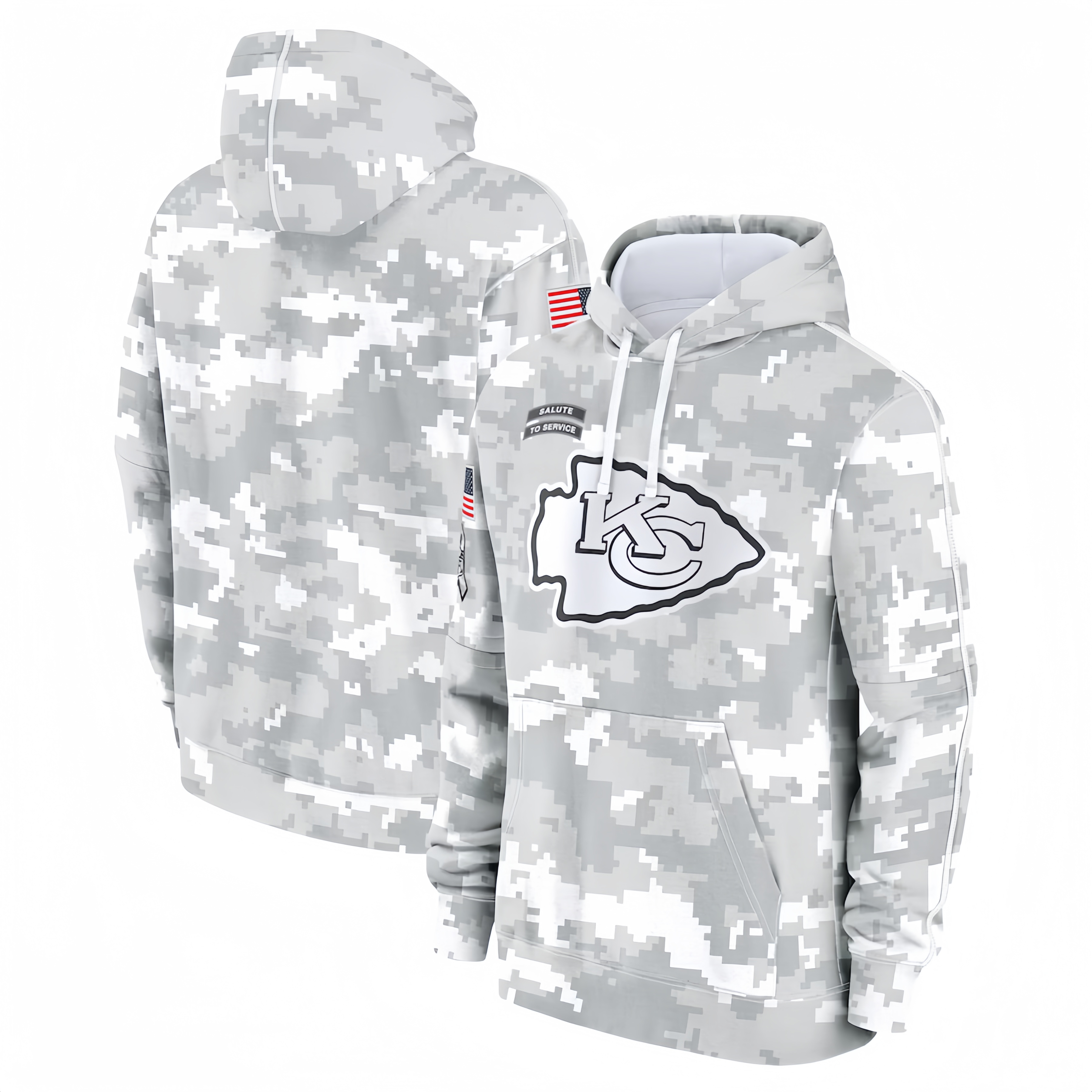 KANSAS CITY CHIEFS HEAVYWEIGHT HOODIE VETERAN01