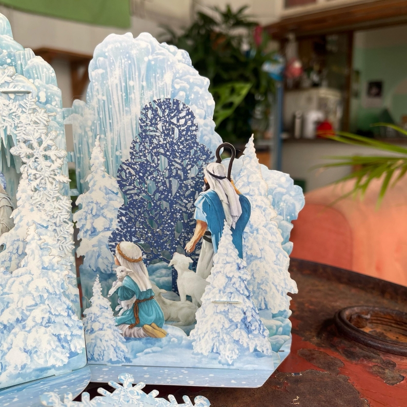 Winter Wonderland Nativity Pop-Up Christmas Card