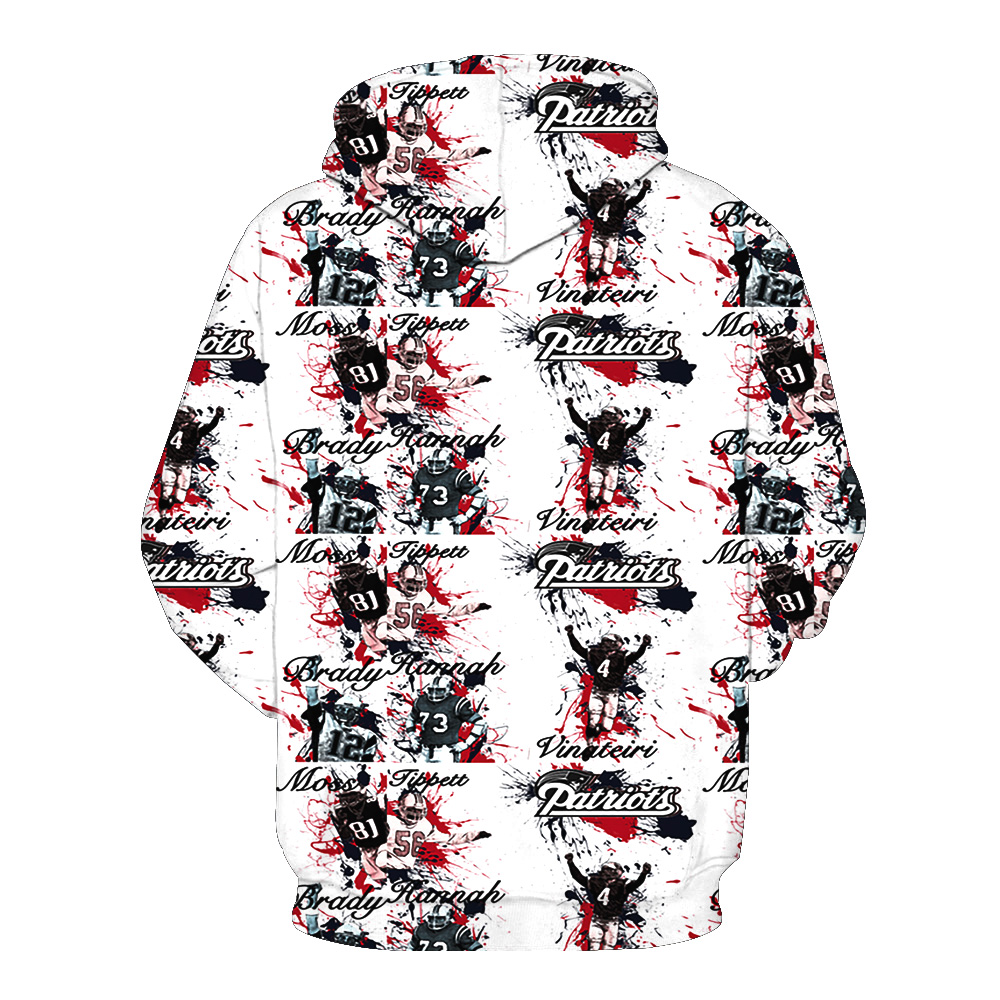 PATRIOTS 3D HOODIE 2265
