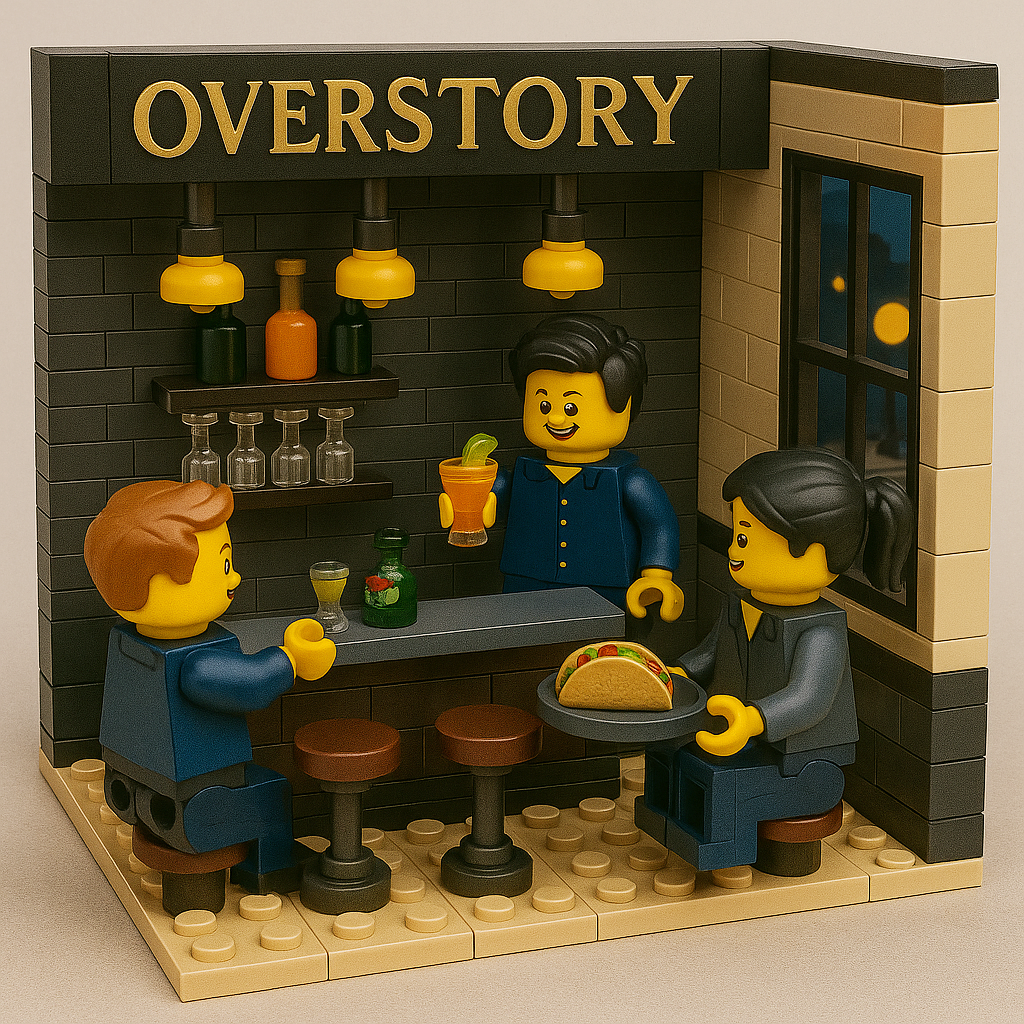Bar corner building block set