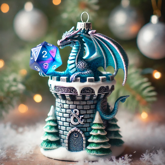 🐉D&D Dragon Christmas Ornament
