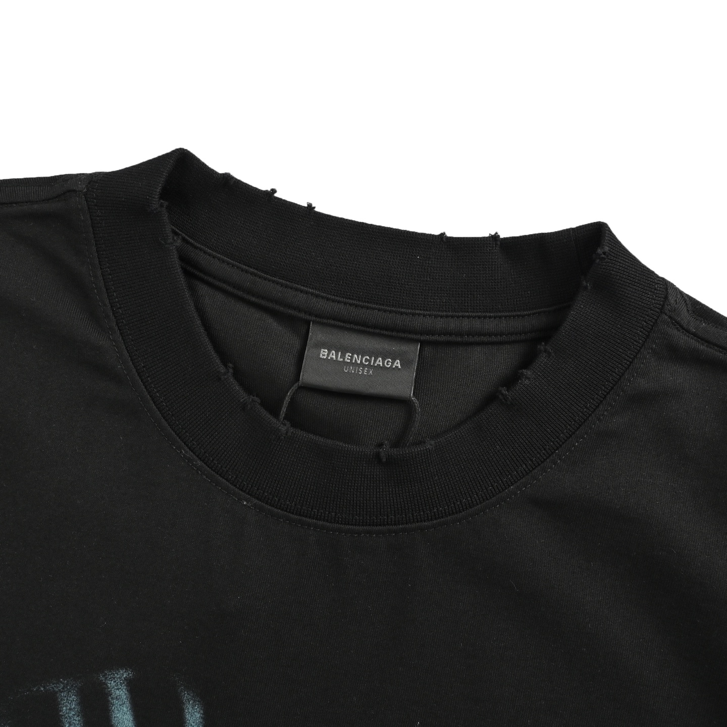 Balenciaga 25ss double B blurred graffiti short sleeve