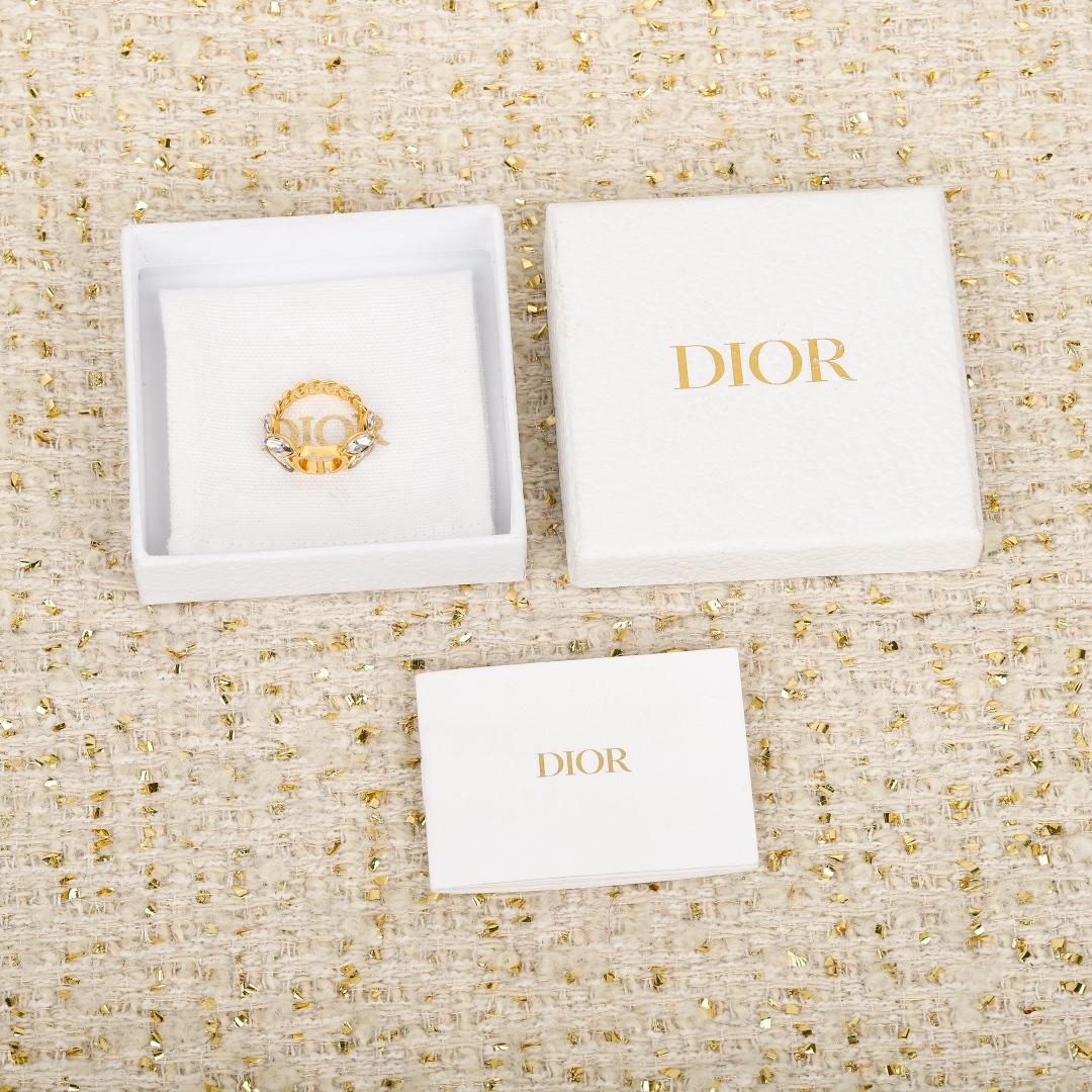 Dior wheat ear diamond ring