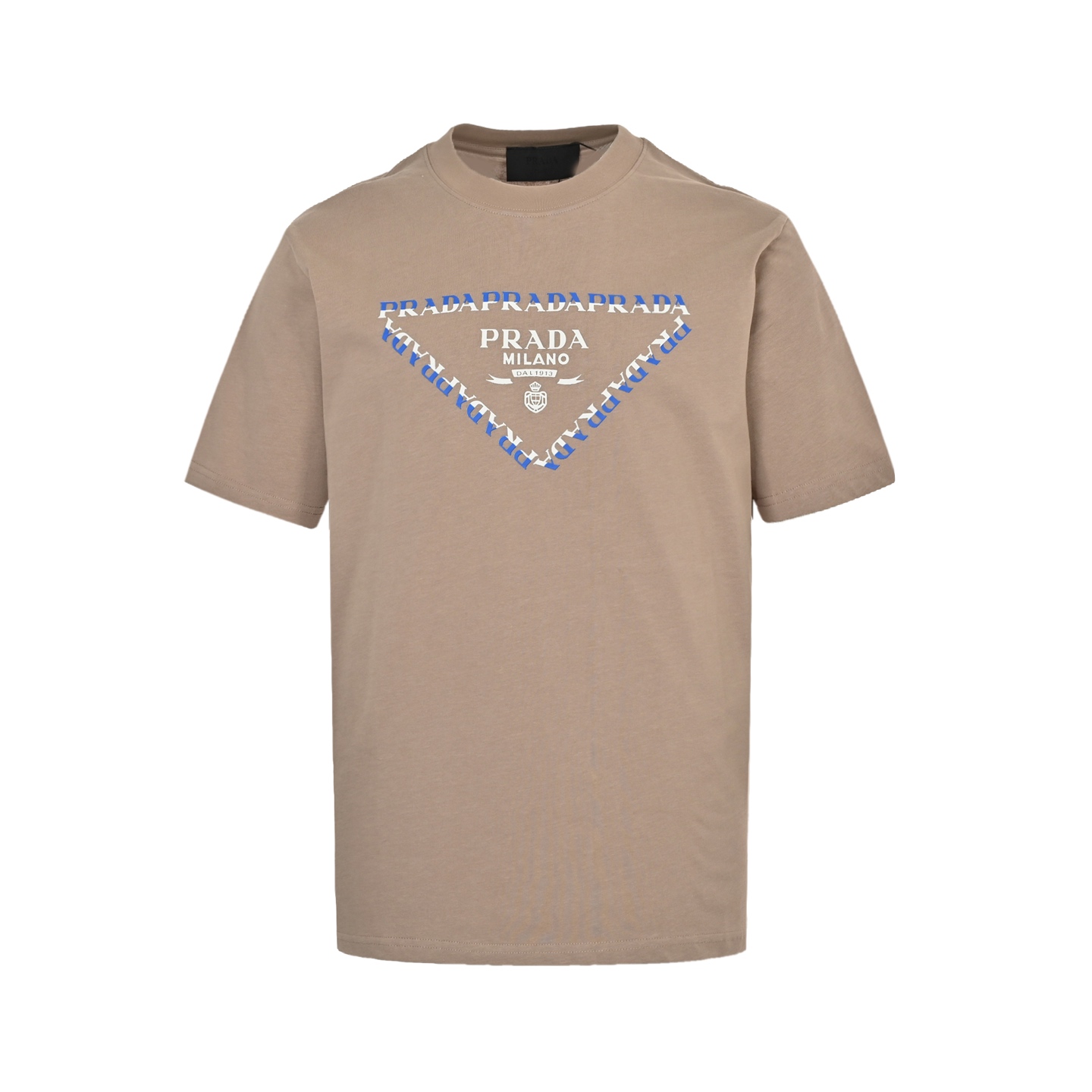 Prada 25ss chest color block logo short sleeve