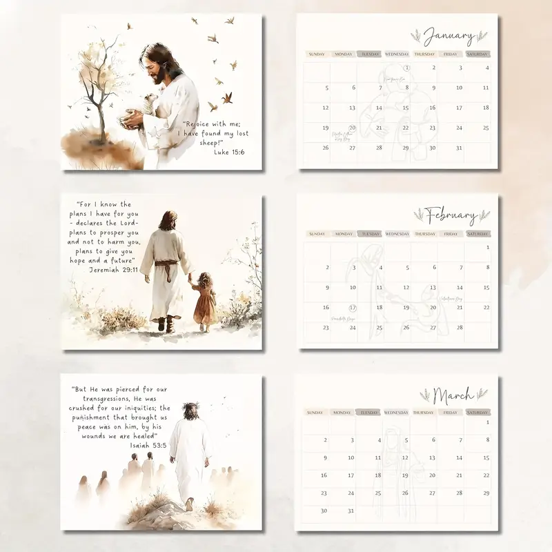 🎄Early New Year Sale 49% OFF🔥Christianity 2025 Bible Verse Calendar