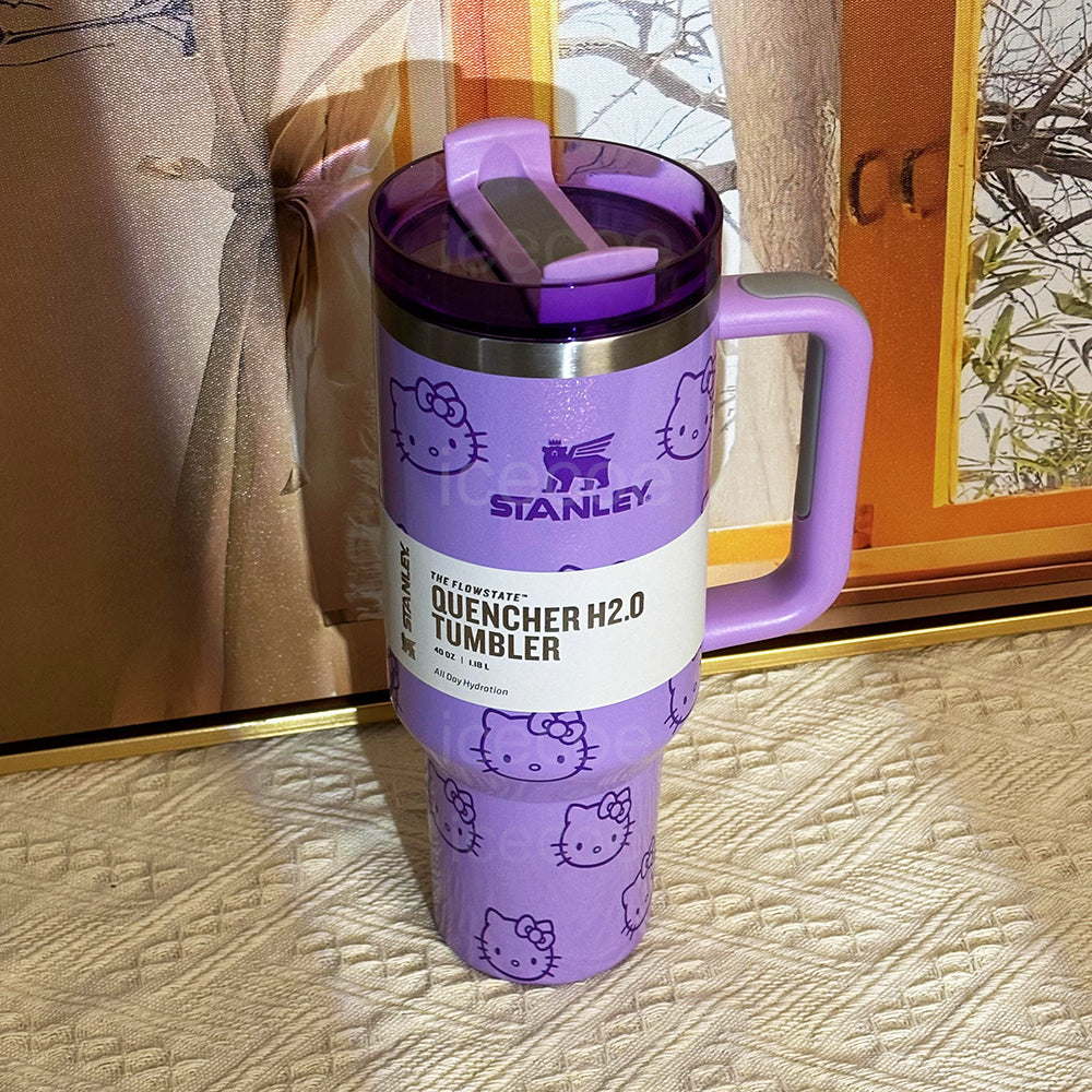 40oz Purple Hello Kitty Tumbler 🚢Free Shipping🚢