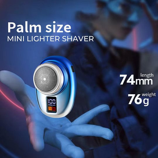 2025 New Digital Display Portable Waterproof Shaver Electric Beard Trimmer