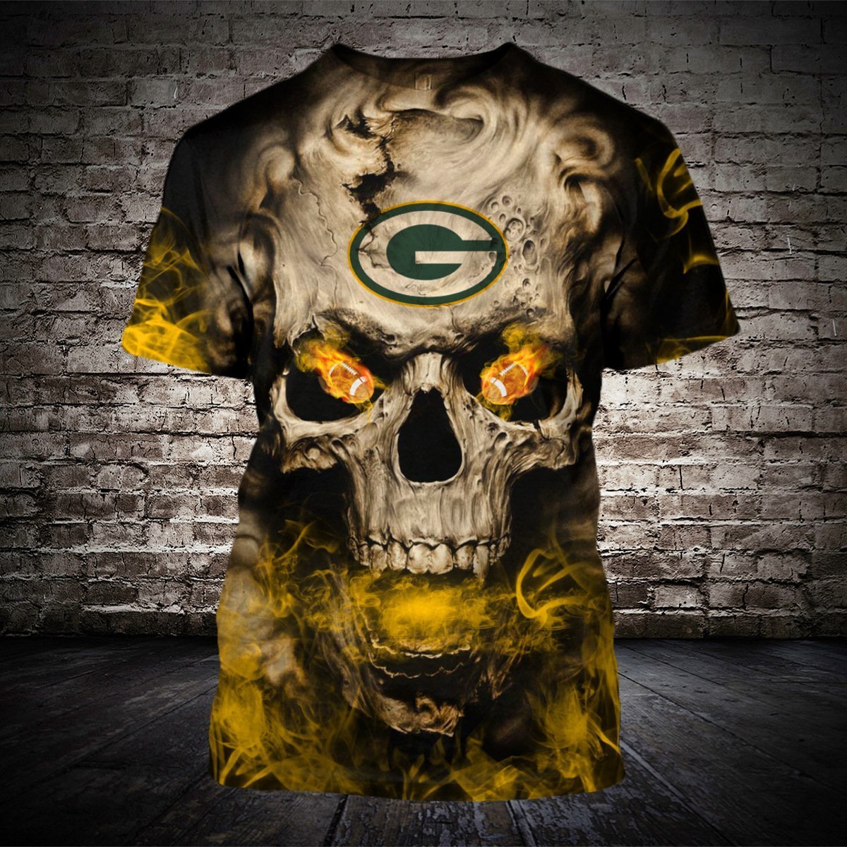 PACKERS 3D HOODIE SKULL26