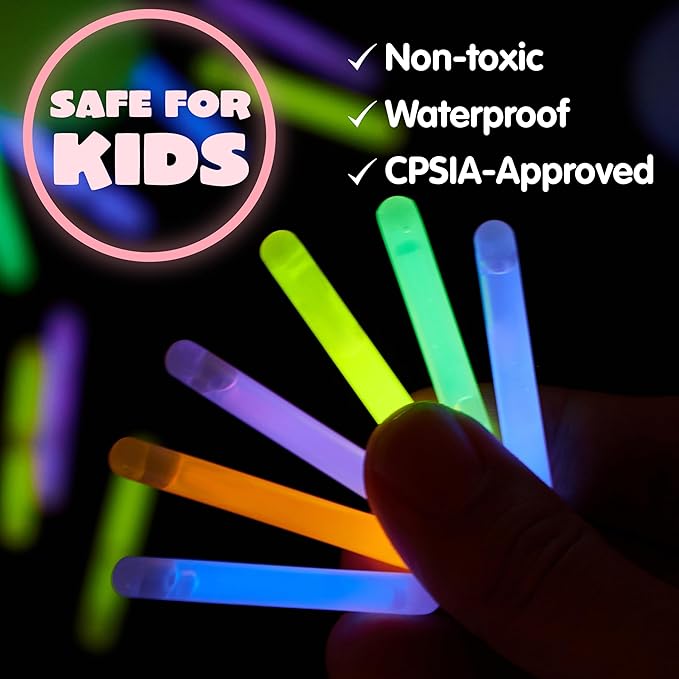 🔥Last Day 50% OFF🔥Eggs with Mini Glow Sticks(Set OF 6 Colors/green,orange,pink,yellow,blue,purple)