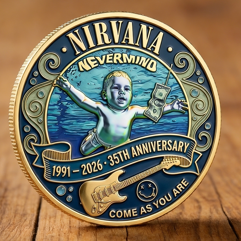 Nirvana Nevermind 35th Anniversary Coin