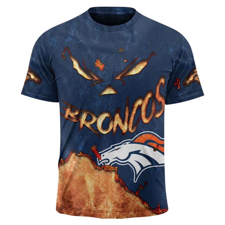 DENVER BRONCOS 3D HOODIE HALLOWEEN001