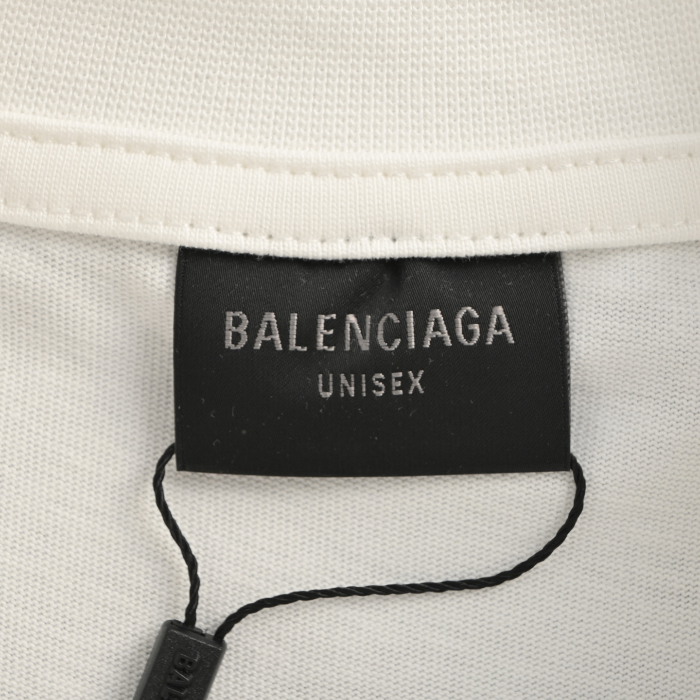 Balenciaga 25ss red tape print short sleeve