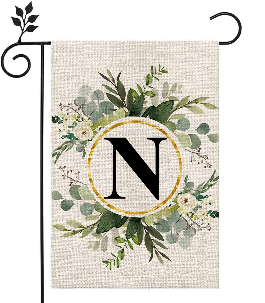 🔥Last Day Promotion-[SAVE 50% OFF]--Monogram Initial Letter Garden Flag-Family Last Name--BUY 3 GET 15% OFF & FREE SHIPPING