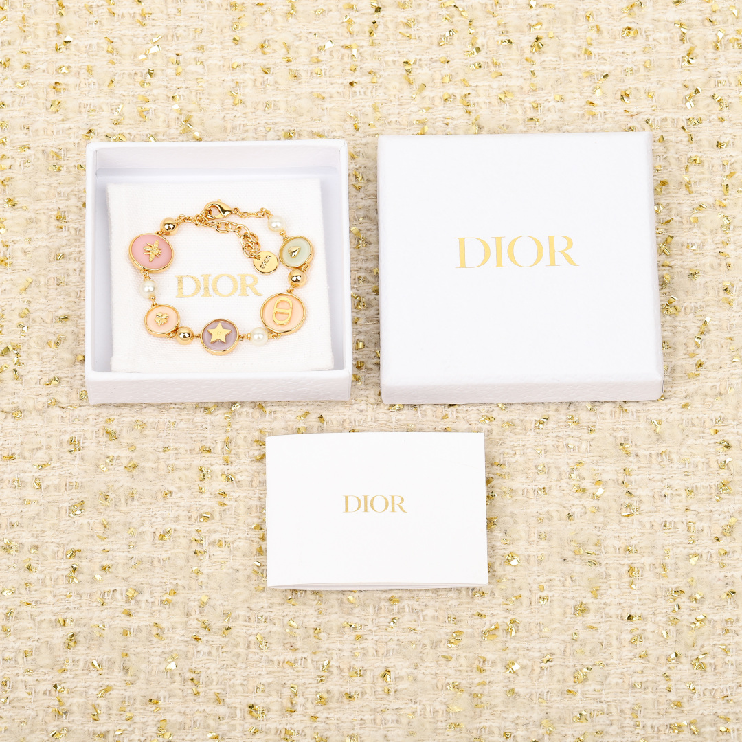 Dior colorful small circle bracelet