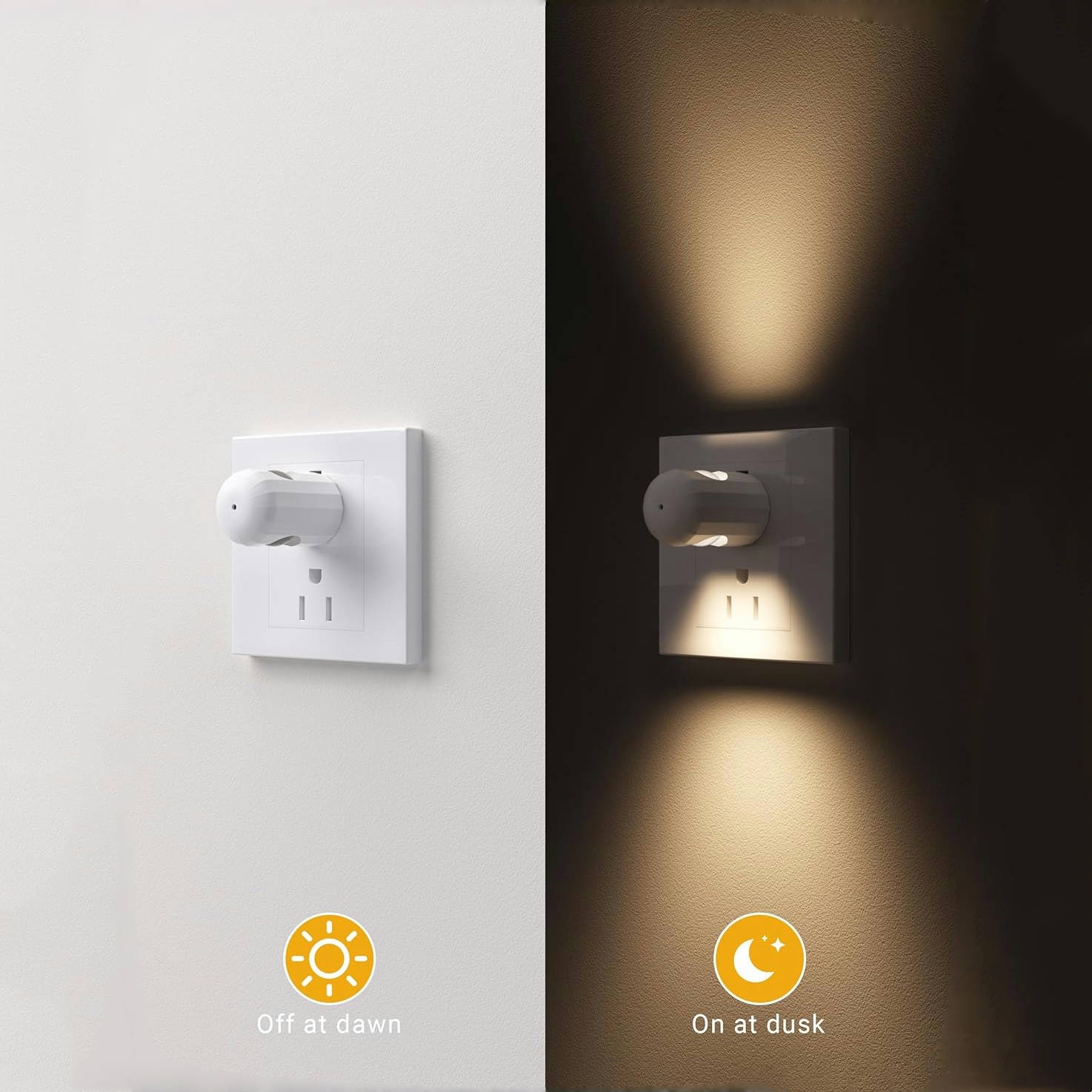 🔥On Sale🔥LED Night Light - Plug-in Wall Outlet Light with Sensor Dusk to Dawn