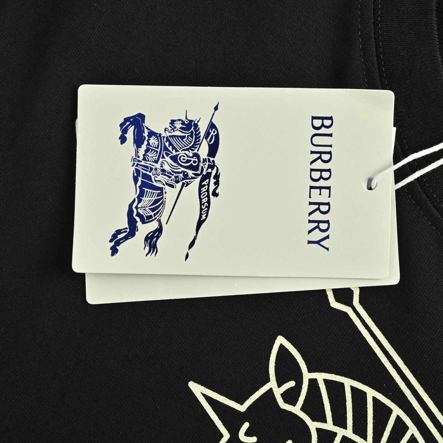 Burberry 25ss line knight horse print short sleeve