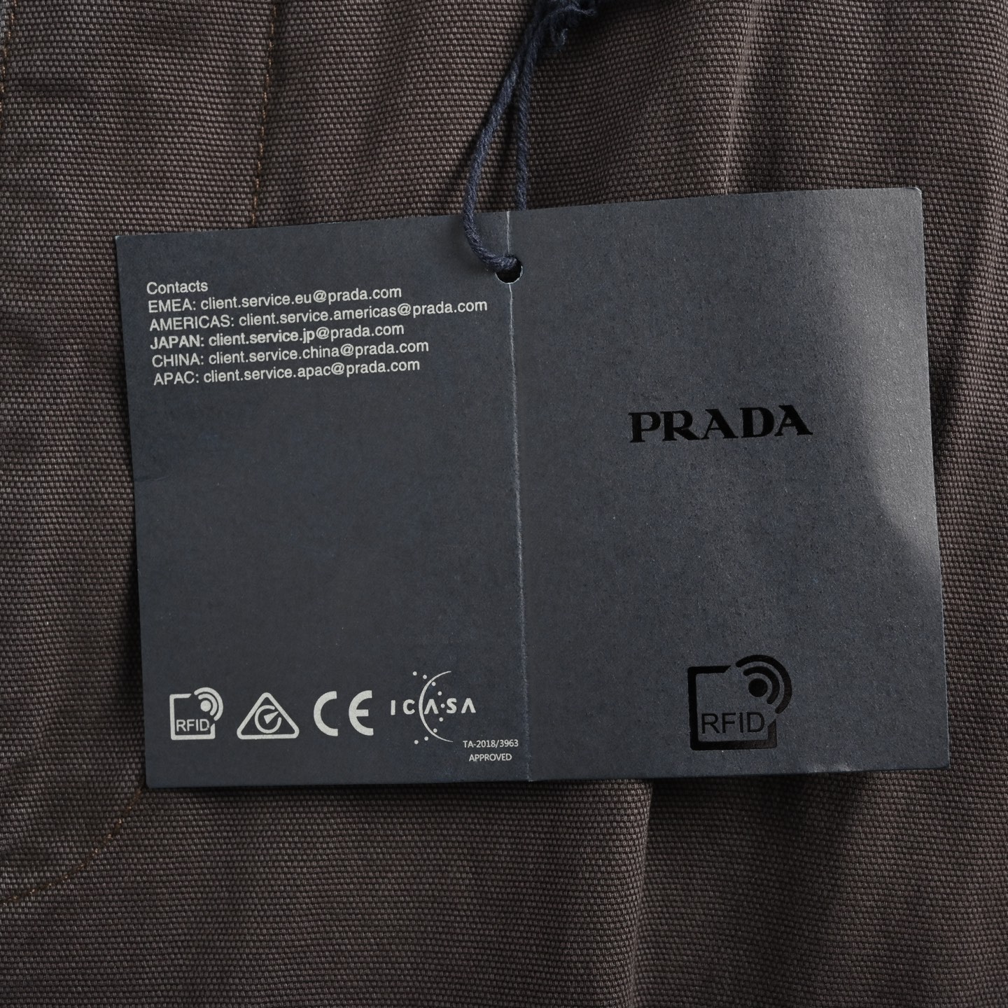 Prada distressed pocket triangle logo overalls