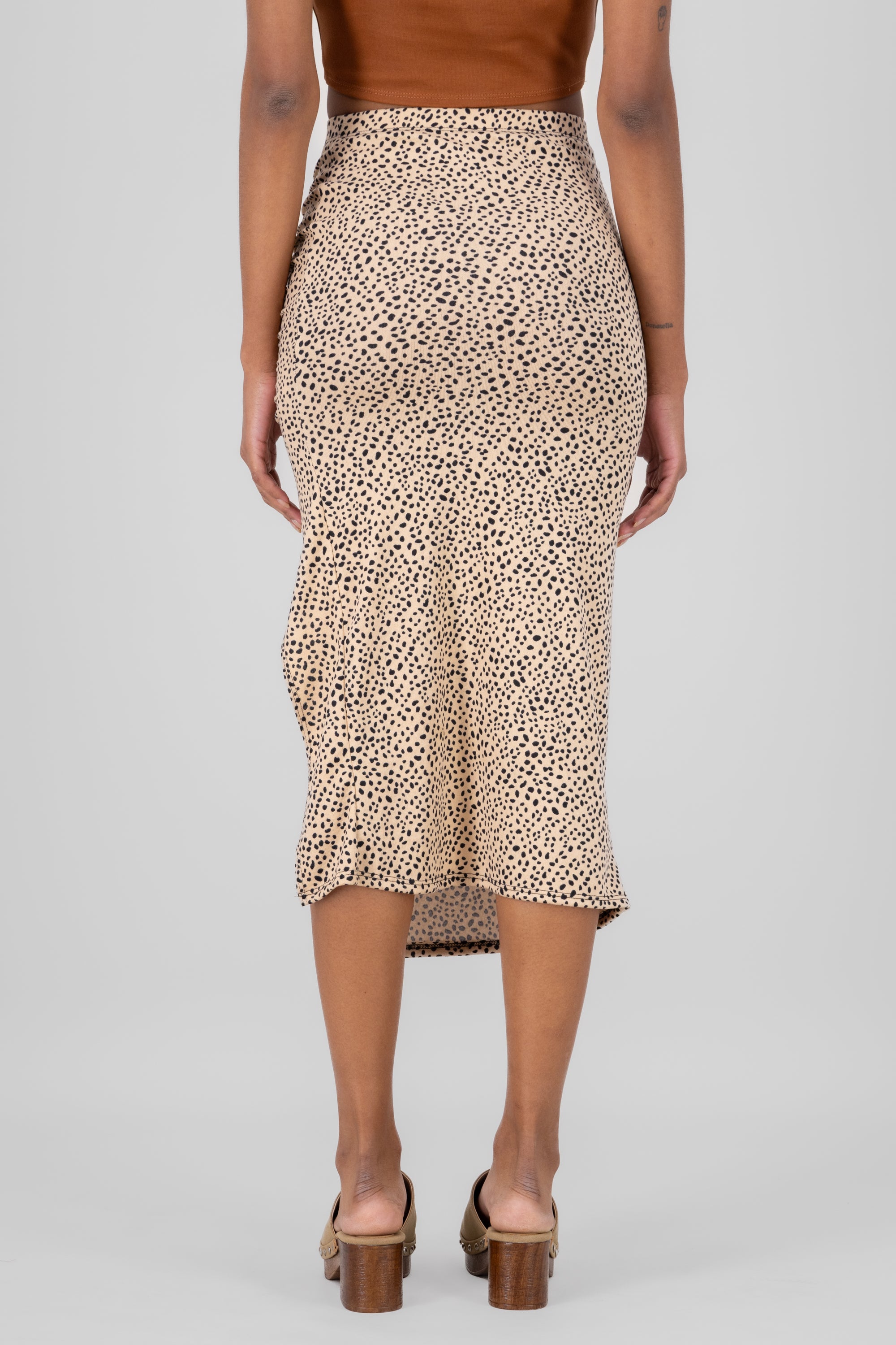 Animal Print Midi Skirt