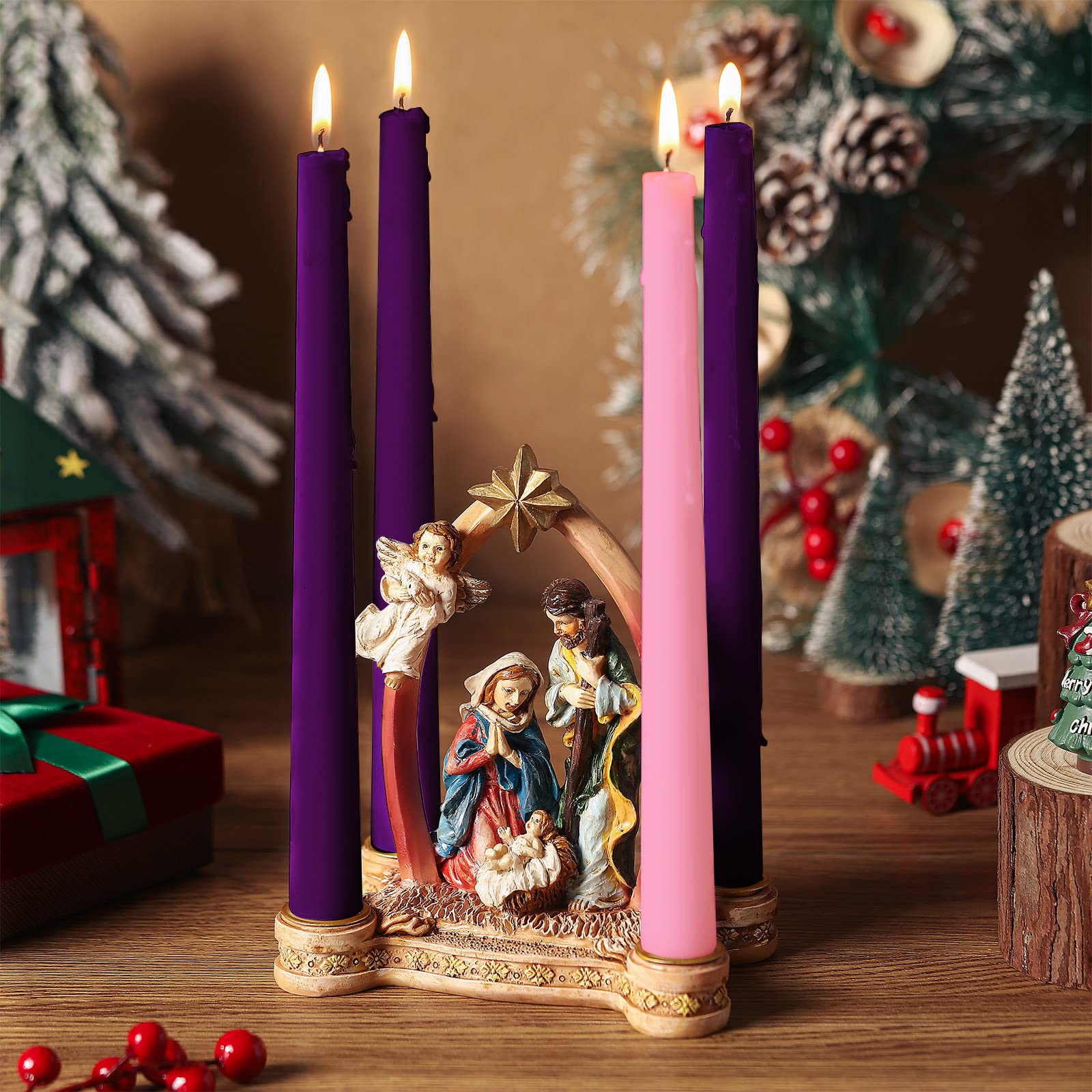 🔥ON SALE🔥Christmas Nativity Scene Candle Holder