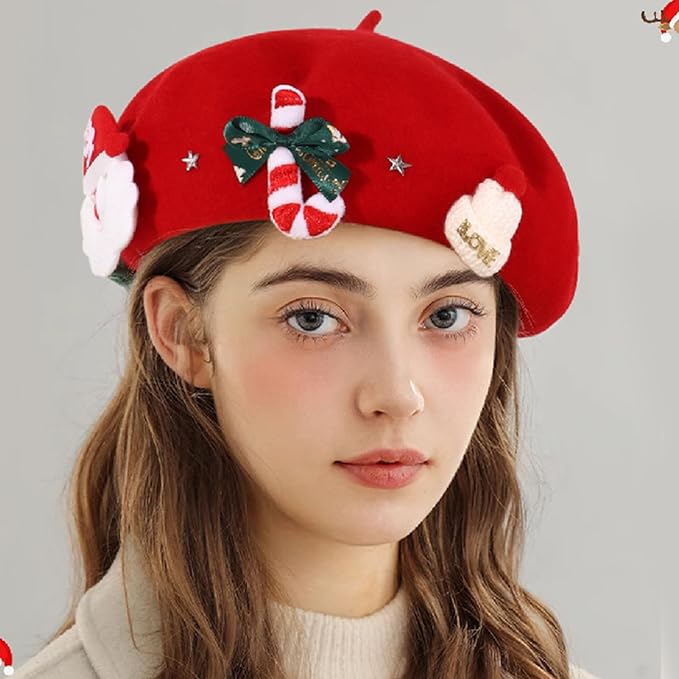 🎅🎅Cute Christmas Element Beret