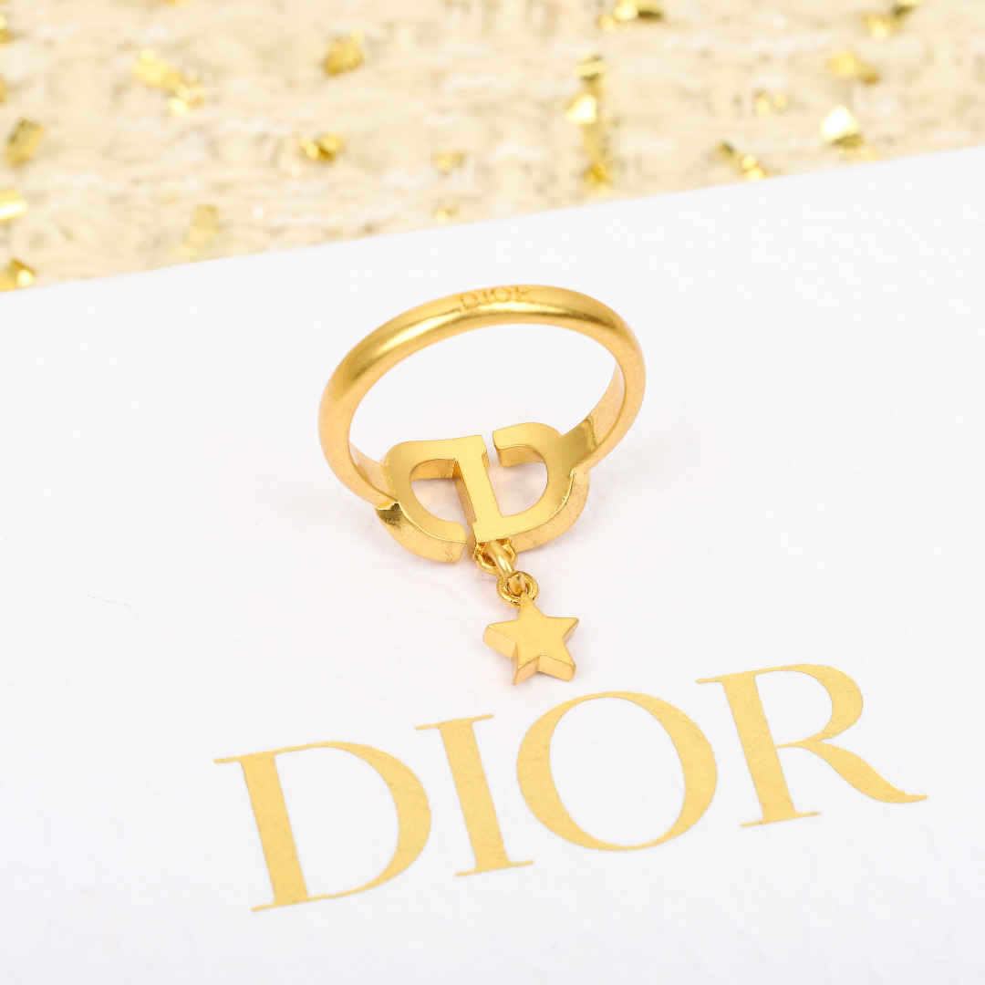 Dior Pentagram CD Ring