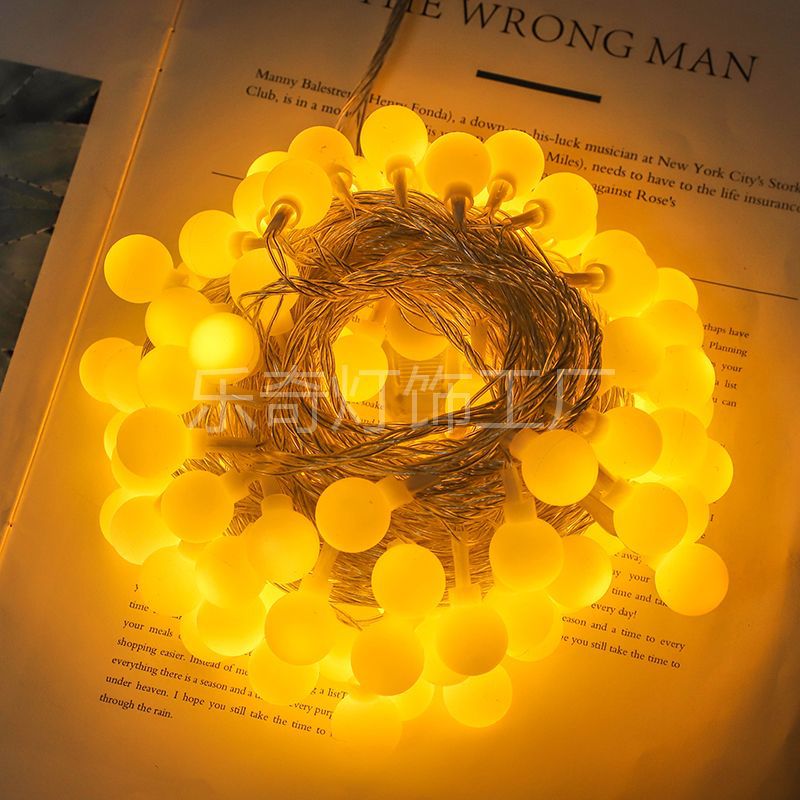 LED frosted small ball light string bulb decorative light small white ball
