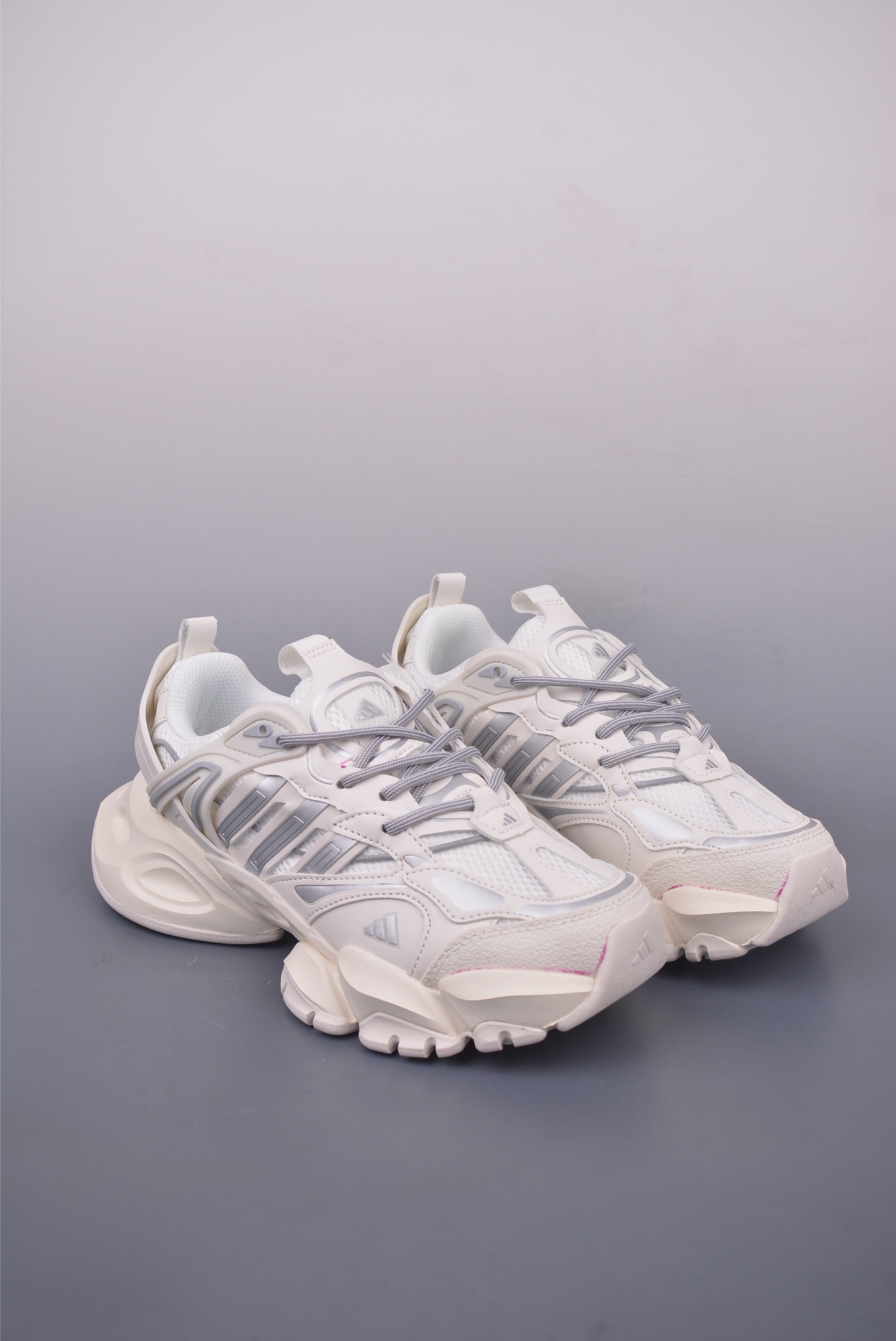 Adidas XLG Runner Deluxe Daddy Shoes Off-White Silver Gray IH1584