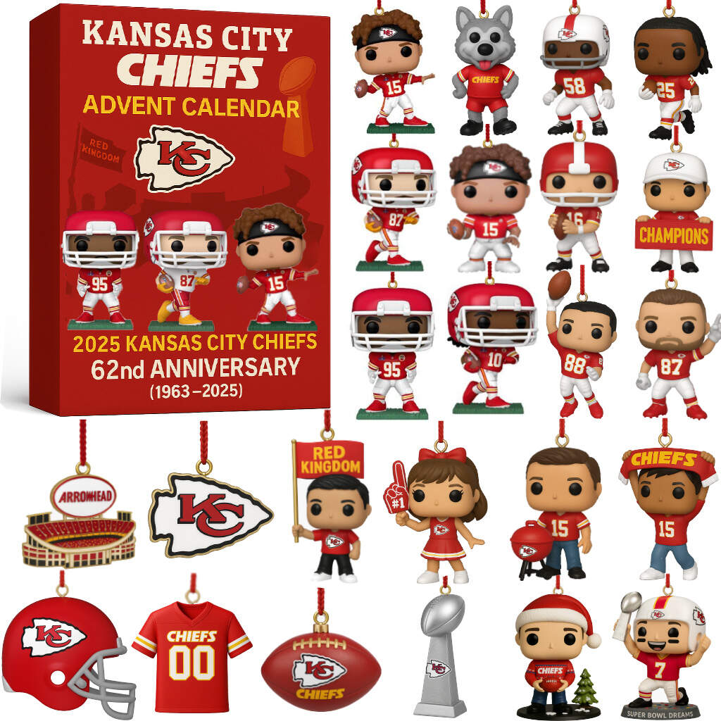 Kansas City Chiefs 2025 62nd Anniversary Advent Calendar