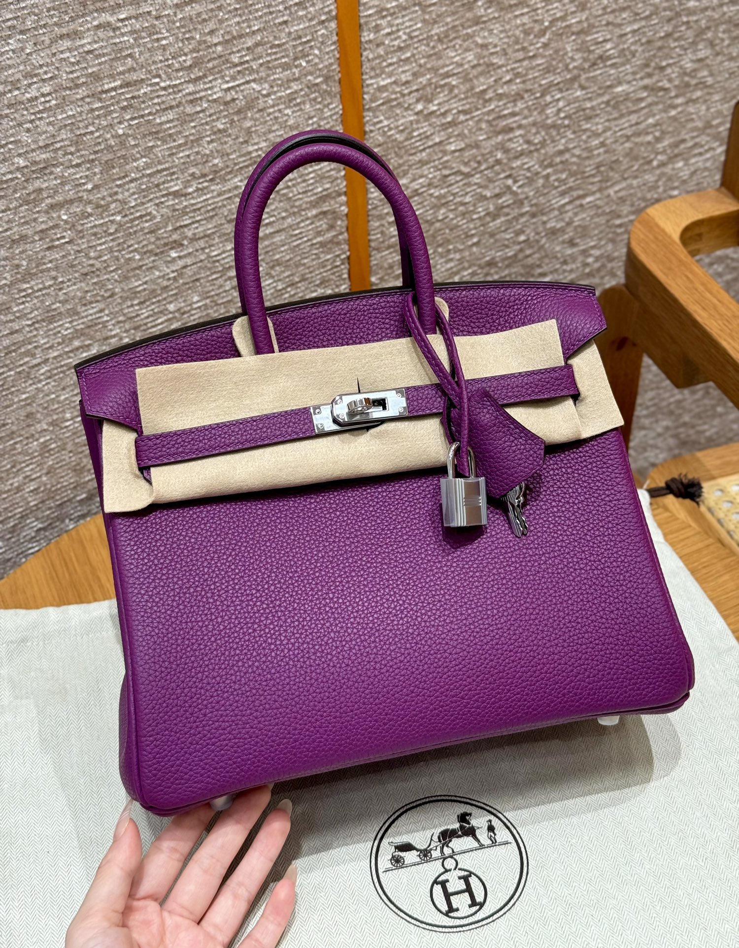 Hermes Birkin P9Anemone Handbag (Handmade to Order)
