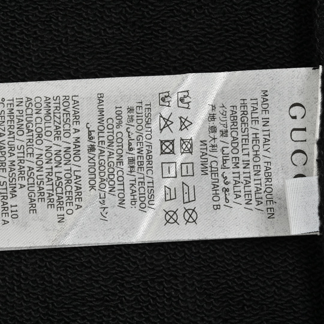 Gucci 24Fw back lettering print hooded sweatshirt