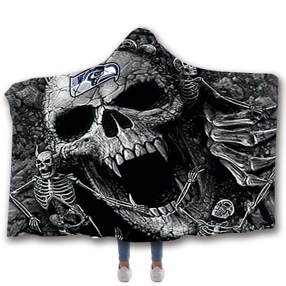 SEATTLE SEAHAWKS CLASSIC 3D HOODED BLANKET