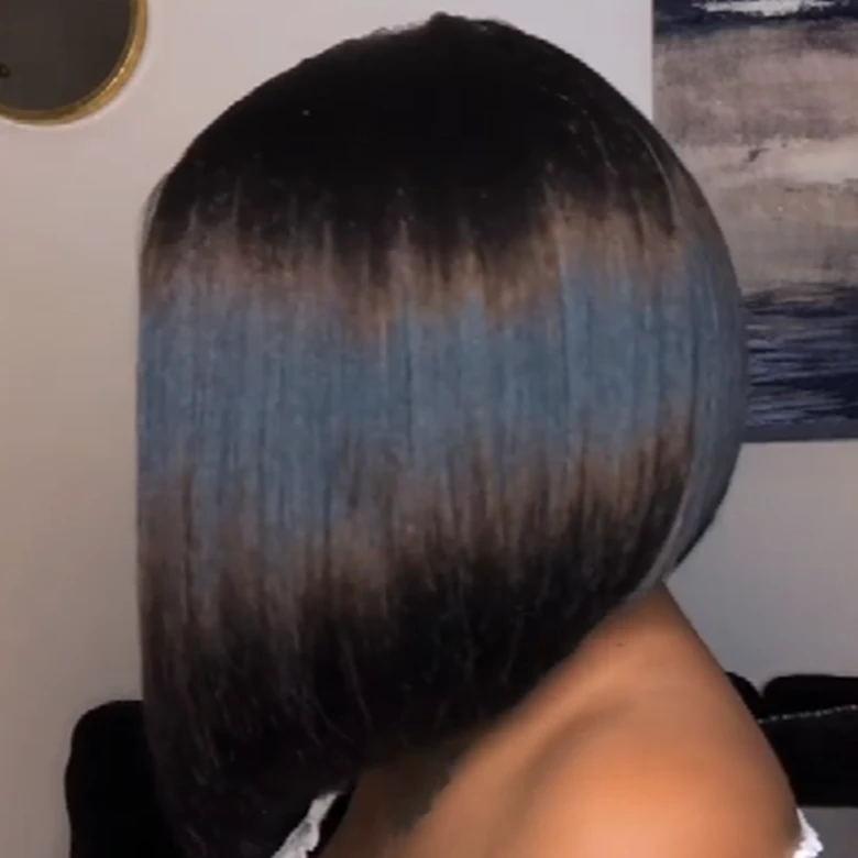 Luna Women Wig Asymmetrical Lovely Bob Straight for African American