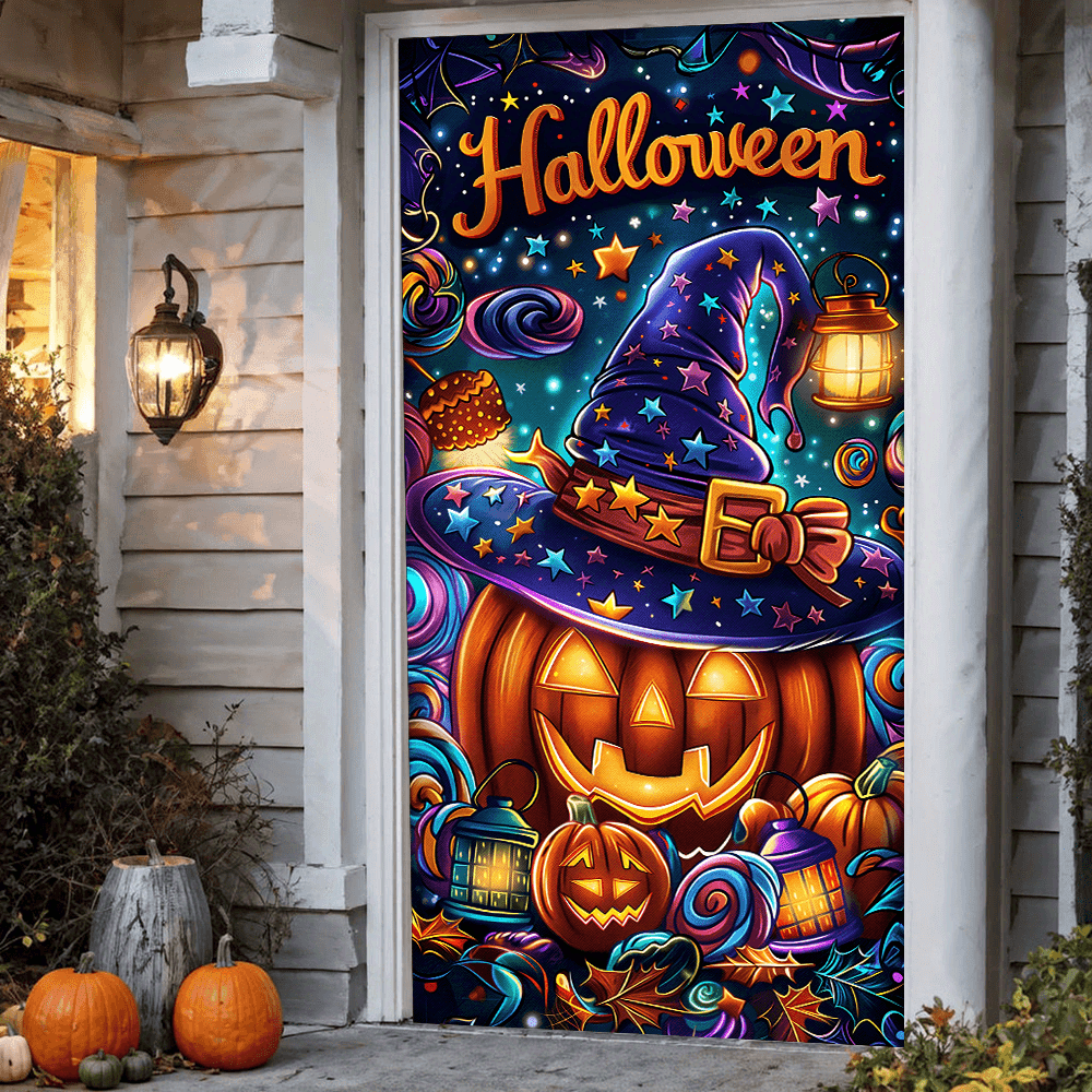 Spooky Nights Halloween Door Tapestry