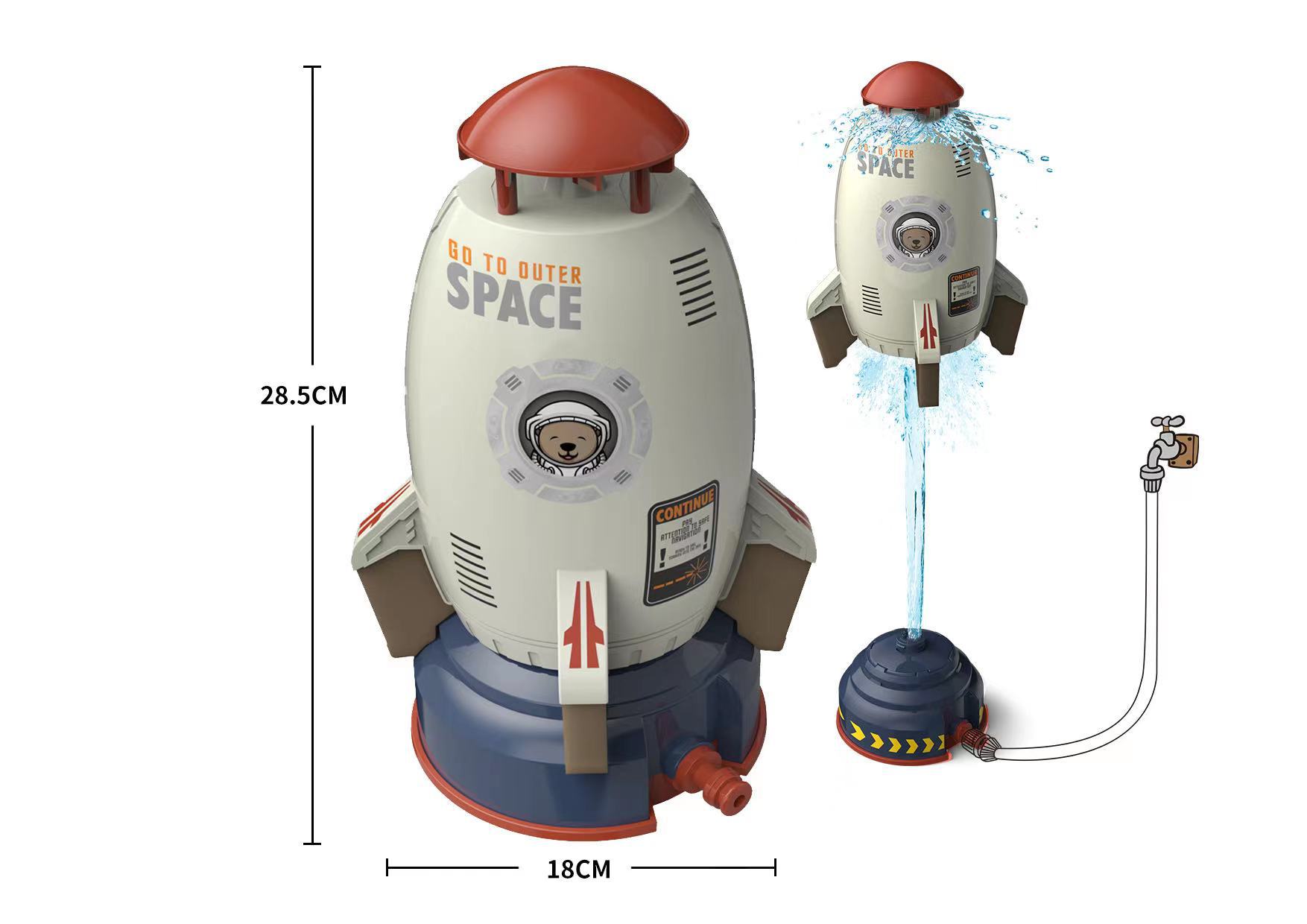 🔥Last Day Promotion-[SAVE 65% OFF]--2023 Summer Toy--Launch Water Rocket Outdoor Sprinkler Toy--BUY 2 GET FREE SHIPPING