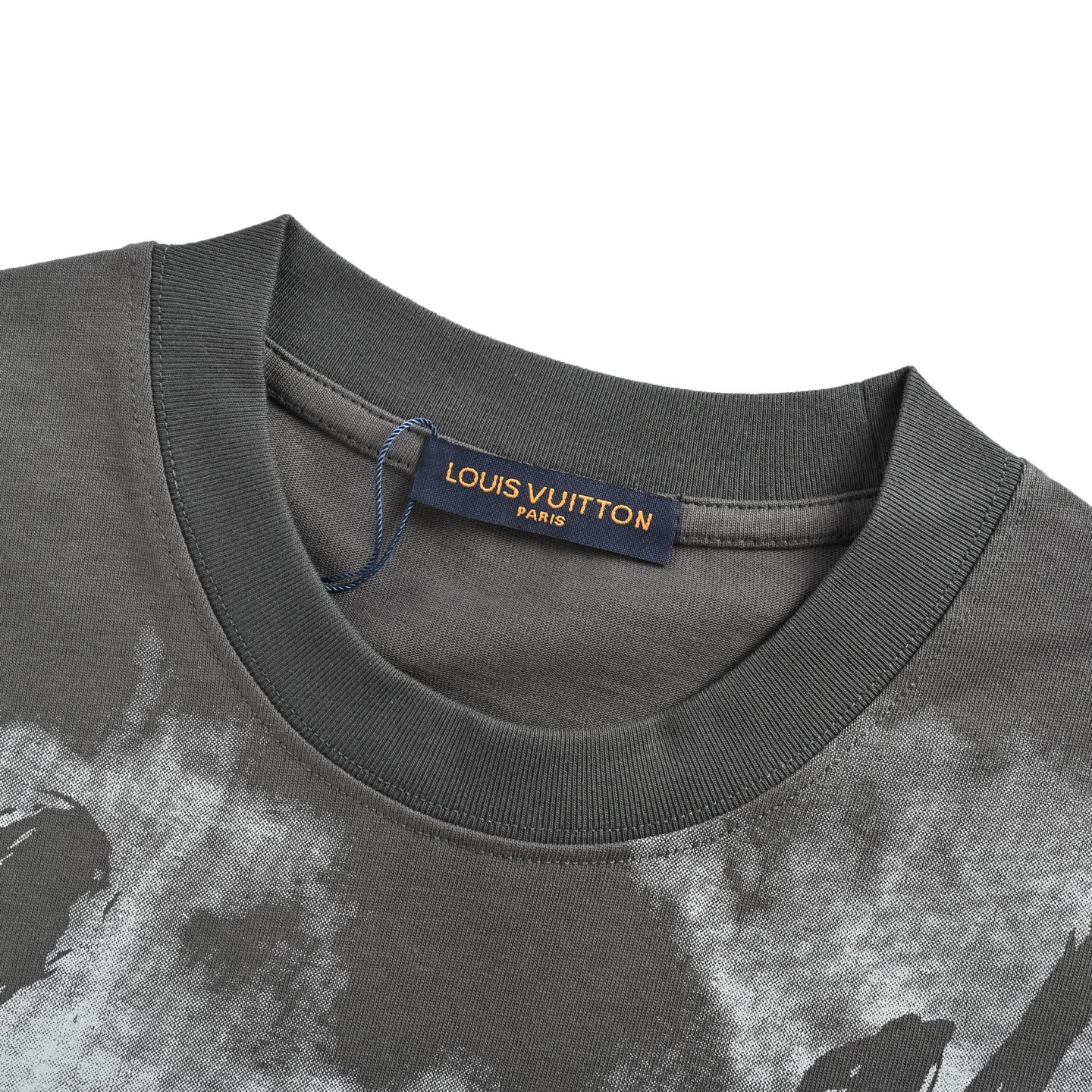 Louis Vuitton 25ss graffiti hand-painted letter rendering print short sleeve