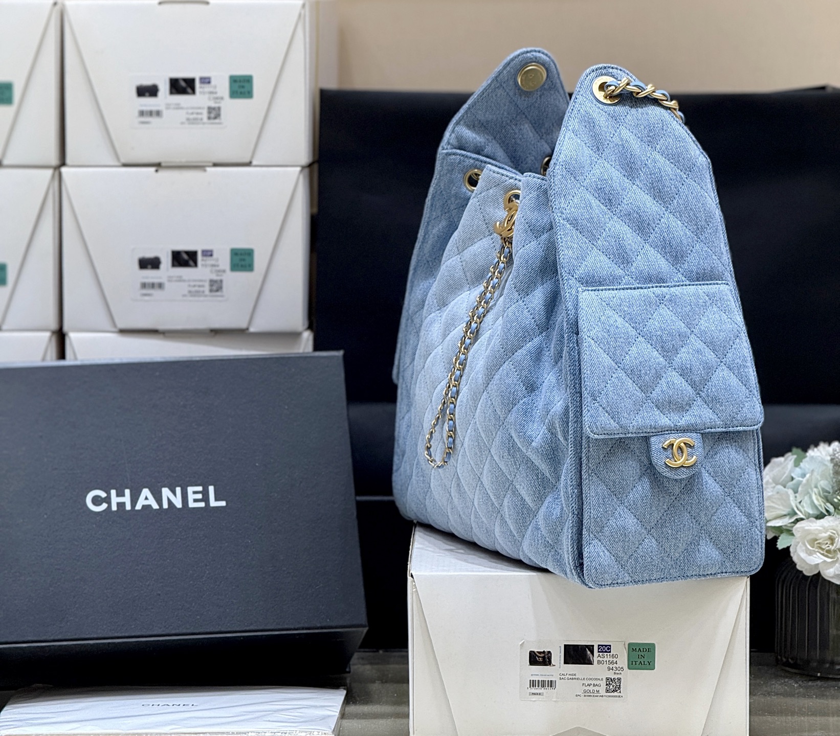 Chanel 25S Spring/Summer Collection Large Denim Handbag AS5311 00158