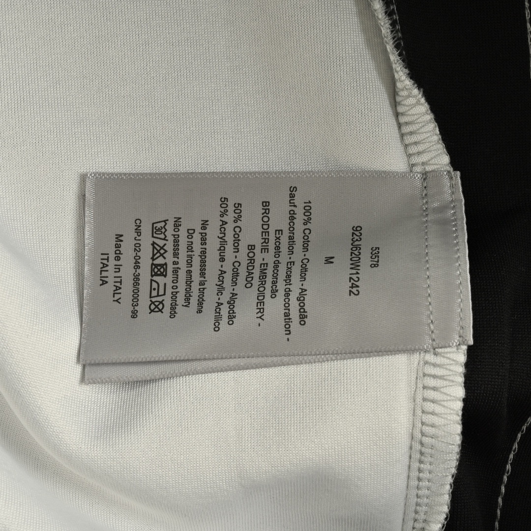 Dior 24Fw silver logo embroidered trousers