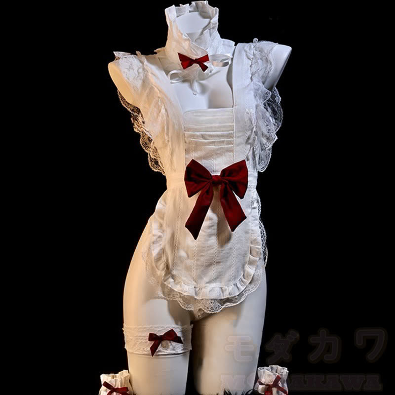 Maid Bow Backless Lingerie Set
