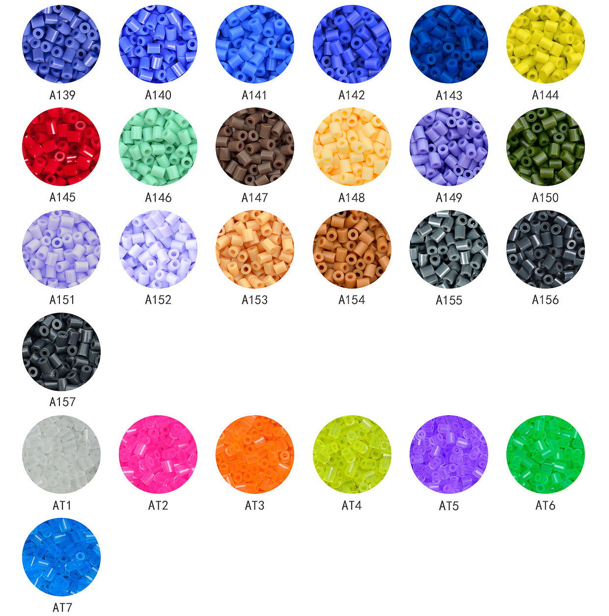 71 bags color set A-2.6mm Artkal Mini beads (AB1000-N)