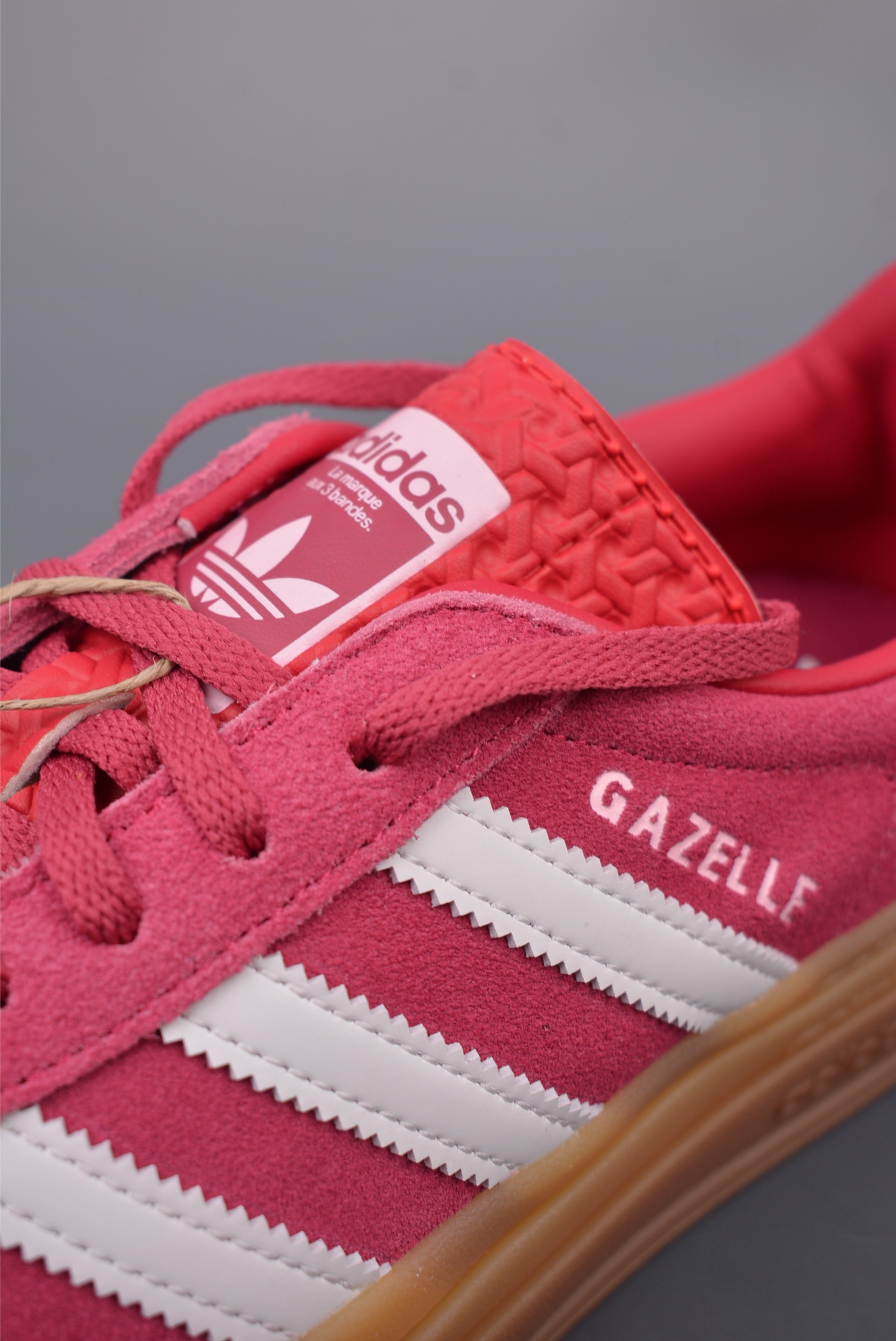 Adidas Originals Gazelle Bold W Sneakers Rose Red Rubber Thick Sole ID6997