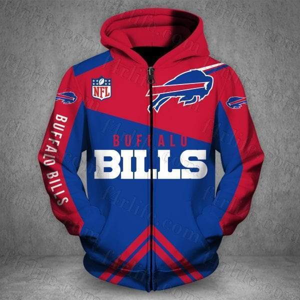 BUFFALO BILLS HOODIE PRINTED VIP 3D 17