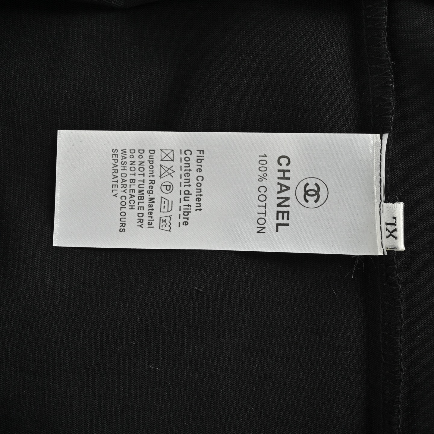 Chanel 25ss chest embroidered double C short sleeve